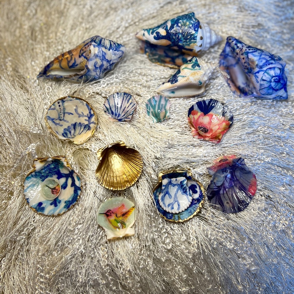 Seashell Decoupage art